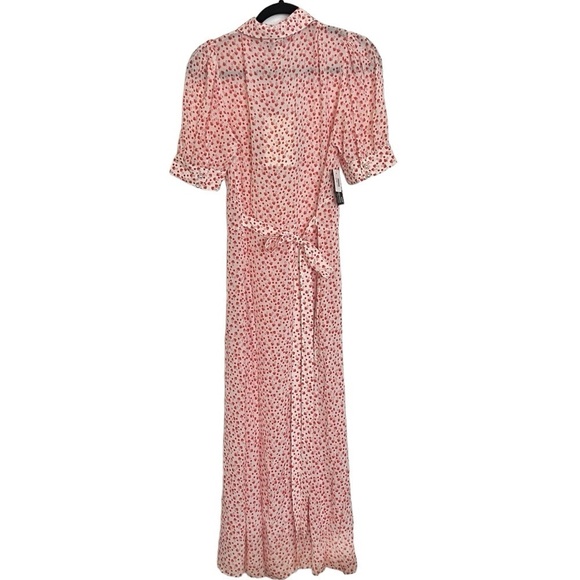 AlexaChung Red Beige Alice Shroom Tea Dress NWT US 8 - Picture 3 of 15